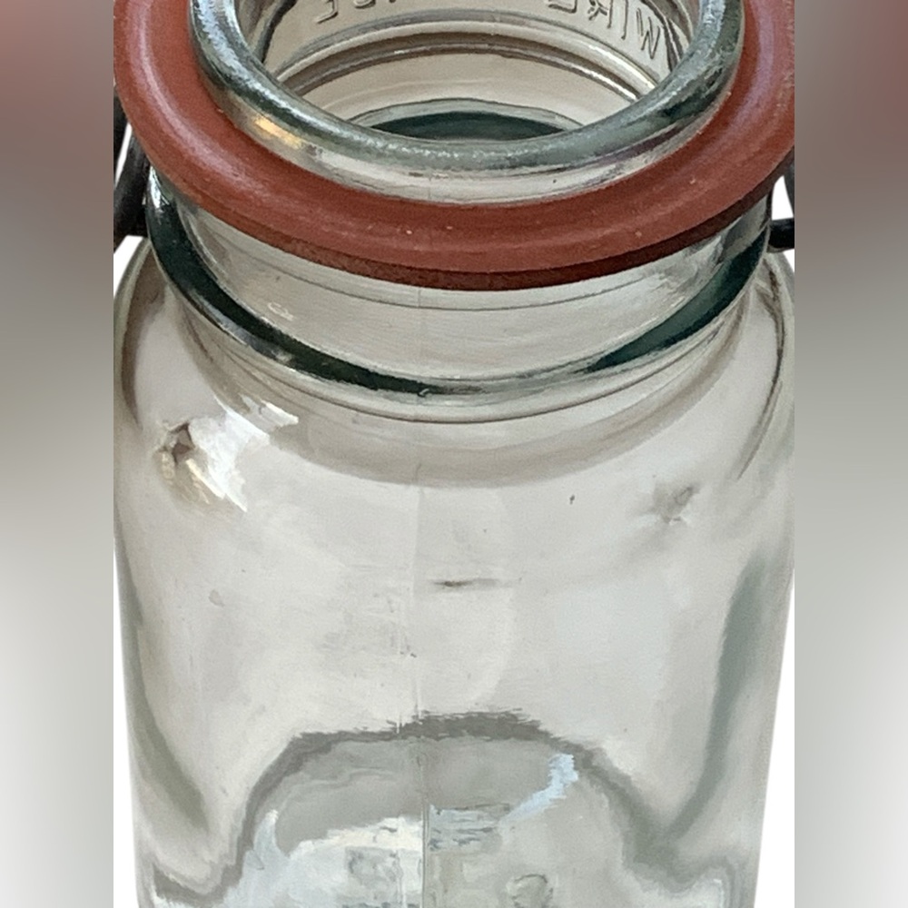 Kearns Gorsuch Lightening Jar 1776 Wire Bale Glass Storage Jar Farmhouse Decor - Picture 8 of 10